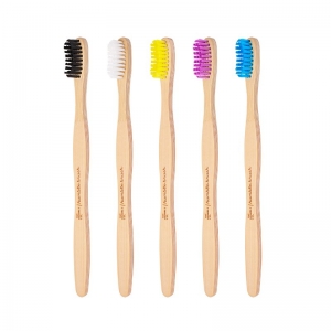 The Humble Co. Bamboo Toothbrush - Medium 5 Pack - Assorted Colours